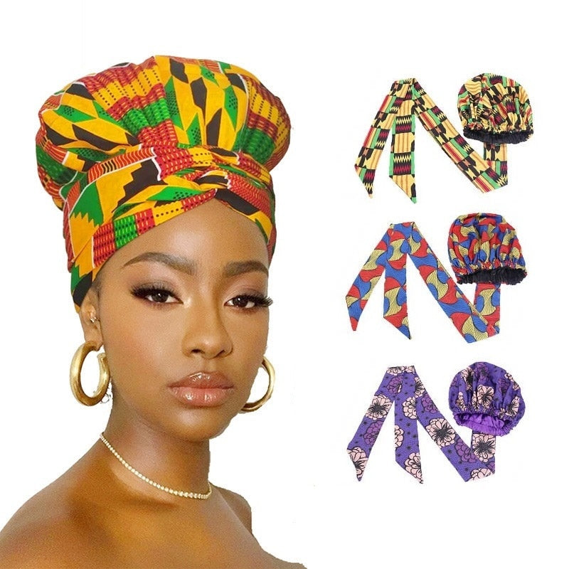 New African Women Ankara Pattern Headwrap