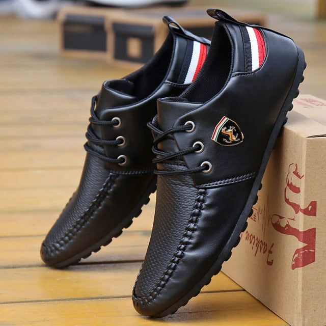 Hot Sale Leather Men Shoes Casual Comfortable Loafers Moccasins High Quality Shoes Male Lightweight Driving Footwear 2020 New